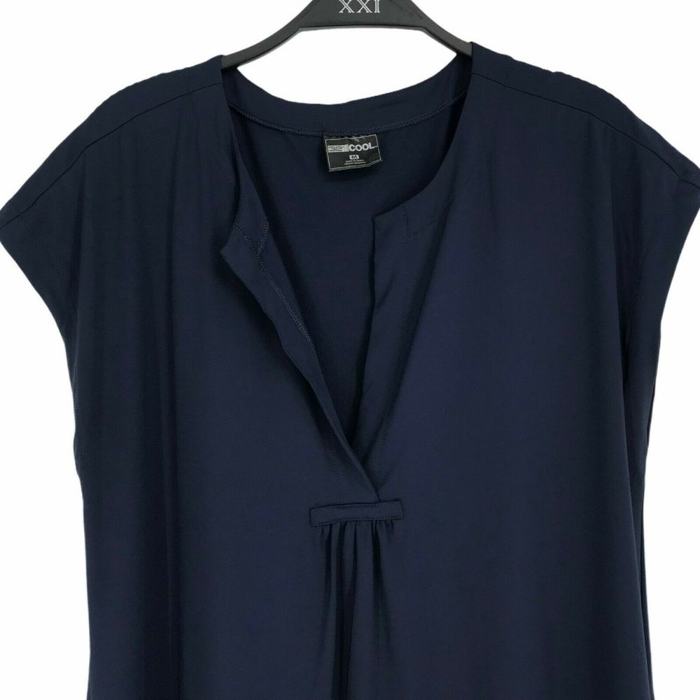 32 Degrees Cool Women's Cool Beach Cover Up Blue - Picture 3 of 8